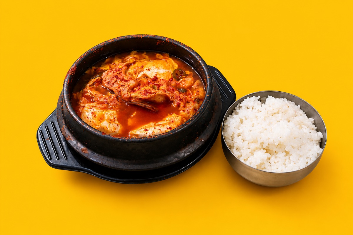 순두부찌개 — 파주 골드스파 먹거리