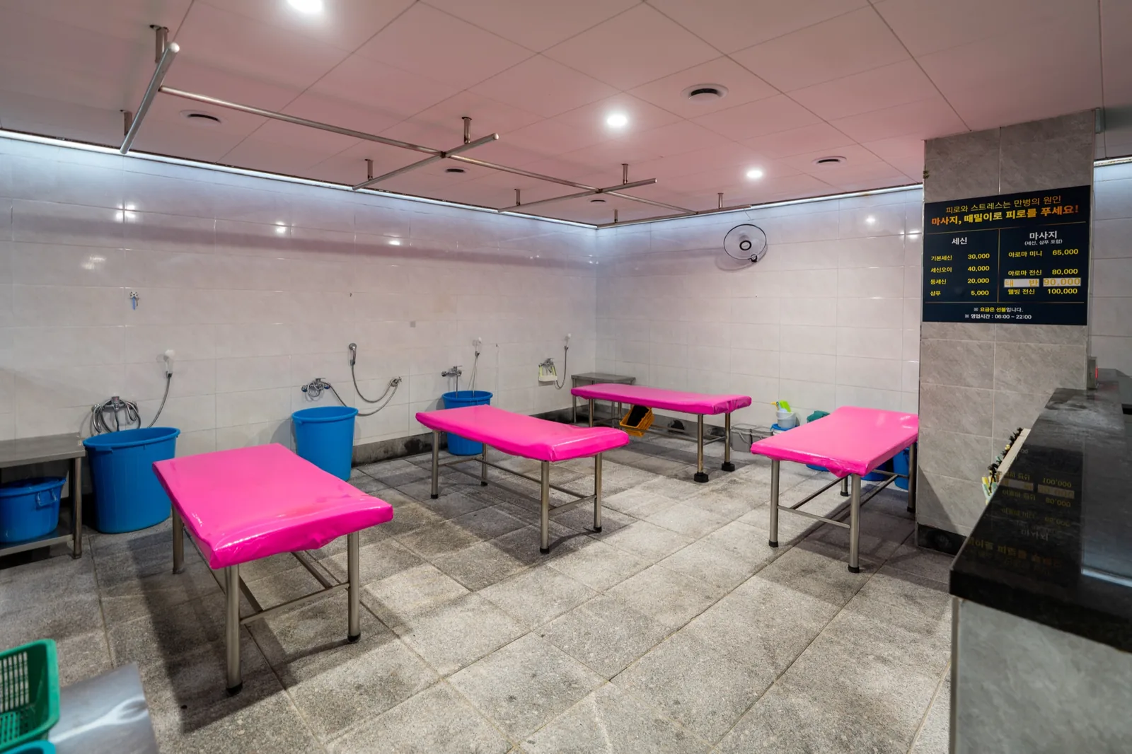 Body scrub room — GoldSpa Paju
